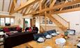 Isle of Wight, Accommodation, Self Catering, Hill Top Dairy, Newport, Fair Isle House, Living area with Vaulted ceiling