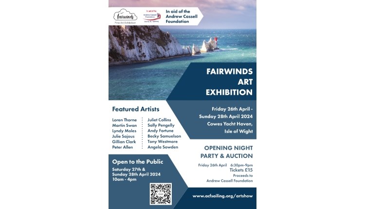 Isle of Wight, Things to do, Art Exhibition, Cowes Yacht Haven, marketing poster