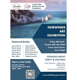 Isle of Wight, Things to do, Art Exhibition, Cowes Yacht Haven, marketing poster
