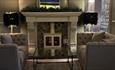 Fireplace in the lounge area at Queensmead Hotel, Shanklin, Isle of Wight