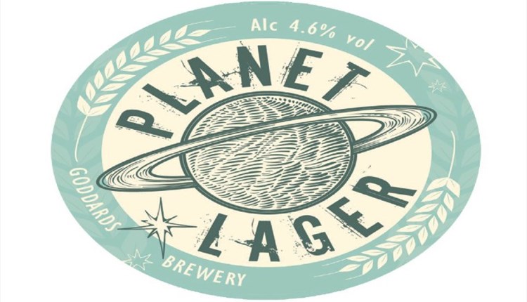 Image of Planet Larger Label, Isle of Wight, Local Produce, Goddards Brewery, Ryde