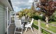 Patio at Red Squirrel Lodge - Self Catering, Isle of Wight
