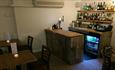 Bar area at Mojacs Restaurant and Bar, Cowes, Local Produce, eating out