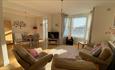 Living area in apartment at Hambrough House, Ventnor, Self-catering