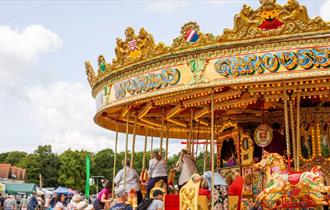 Isle of Wight, Things to Do, Isle of Wight Steam Railway, image of carousel wheel