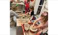 Isle of Wight, Things to do, Isle of Wight Pottery, Niton, children using potters wheels