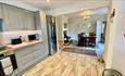 Open plan kitchen/diner at Maytime Cottage, Self Catering, Ventnor, Isle of Wight