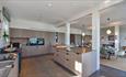 Open plan kitchen and diner at The Sea House, Seaview, self catering, luxury, beach house