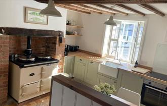 Farmhouse kitchen at Brading House, self catering, Isle of Wight