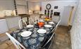 Kitchen and dining area at Hunters, Ryde, Isle of Wight, self catering