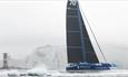 Yacht sailing around the Needles, Round the Island Race, Isle of Wight, Credit: Lloyd Images