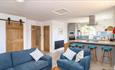 Isle of Wight, Accommodation, Self Catering, Moorfield Chase, Coach House and Stables open plan living area