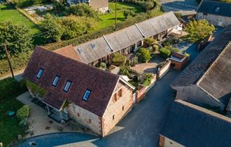 Isle of Wight, accommodation, self catering, Newclose Farm Aerial View , Thorley, West Wight