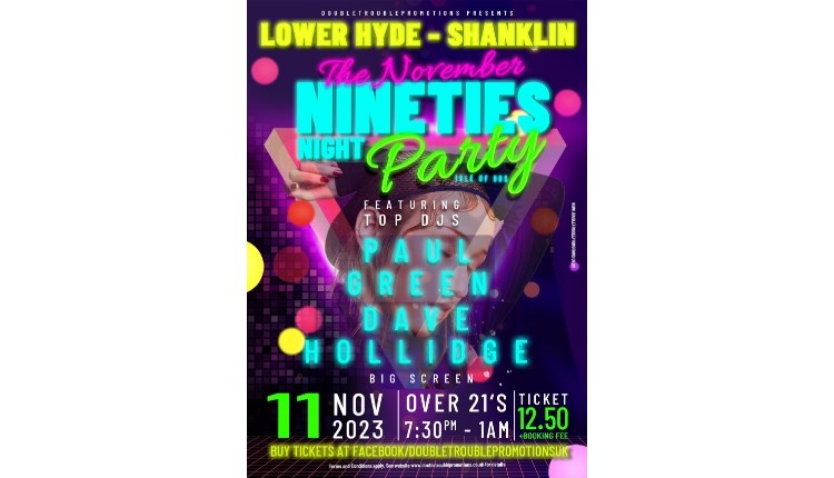 Isle of Wight, things to do, November Nineties Party, Shanklin