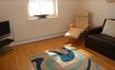 Living area at Solent Landing, Bembridge, self catering,
