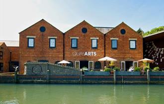 Outside view of Quay Arts from Newport Harbour, music, workshop, Isle of Wight, what's on, event