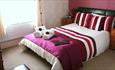 Double bedroom at The Swiss Cottage Shanklin, Isle of Wight, accommodation