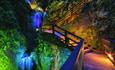 Shanklin Chine lit up, Things to Do, Isle of Wight