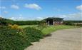 Shared garden at Atherfield Green Farm Holiday Cottages, Chale, Self Catering
