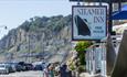 Isle of Wight - Shanklin - The Steamer Inn - Public House - Signage & Cliffs