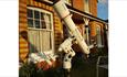 6 inch refractor outside Ruskin Lodge ready to view the stars, B&B, freshwater bay, Isle of Wight