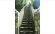 Isle of Wight, Things to Do, St Boniface Old Church, St Boniface Village, ancient stairway