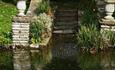 Isle of Wight, Things to Do, St Boniface Old Church, St Boniface Village Pond stairs to bench