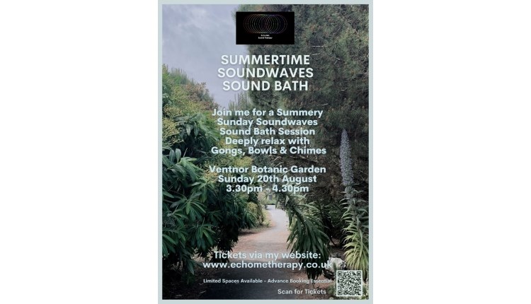 Isle of Wight, Things to do, events, Summertime Sound Bath, Ventnor