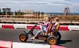 Children driving the go-karts at Tapnell Farm Park, Things to Do, Isle of Wight