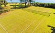 Tennis court at Haven Hall Hotel, luxury, Shanklin, Isle of Wight