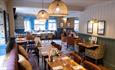 isle of Wight, Eating Out, Pubs, The Griffin, Godshill, Interior Seating and tables