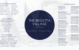 Isle of Wight, Things to Do, Cowes Week, Regatta Village information