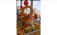 Isle of Wight, Eating Out, The Stag, NEWPORT, Burger Onion Ring Stack