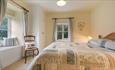 Double bedroom at Old Church Lodge, National Trust, Isle of Wight, Self catering - image credit: Mike Henton
