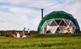 Isle of Wight, Tapnell Farm Holiday Destination, Tom's Eco Lodge Dome