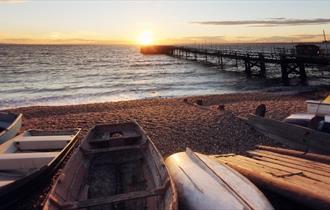 Sunset over Totland Pier, Isle of Wight, Things to Do