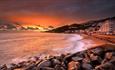 Sunset over Ventnor Beach, Isle of Wight, Things to Do