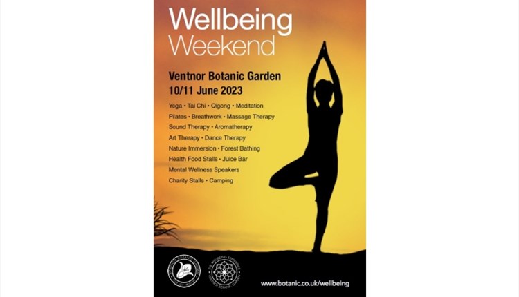 isle of Wight, Things to do, Events, Ventnor Botanic Garden, Wellbeing Weekend, Poster