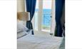 Isle of Wight, Accommodation, Hotel, Villa Mentone, Shanklin, Double bedroom with doorway to balcony
