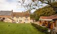 View of the cafe and Mill House at Calbourne Water Mill, attraction, things to do, Isle of Wight