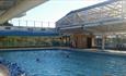 People swimming in pool with roof off at Waterside Pool, Ryde, Things to Do, Isle of Wight