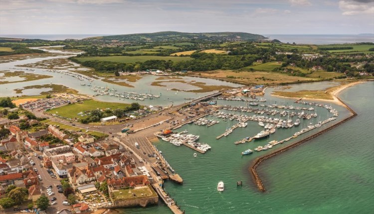 Aerial view of Yarmouth Harbour by C Taylor