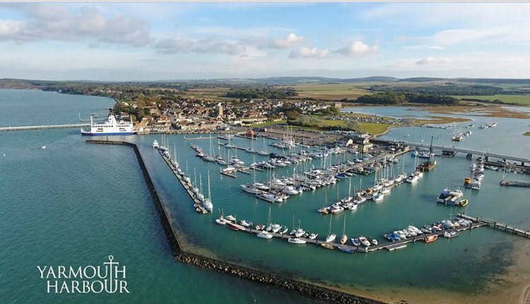 Aerial view of Yarmouth Harbour