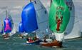 Yachts sailing in the Cowes Classics Week, Cowes, What's On, events, Isle of Wight