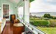 Balcony with sea views at Art Deco House UK, self-catering, Shanklin, Isle of Wight