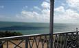 Sea view from the balcony at Ventnor Bay House, B&B, Isle of Wight, place to stay