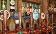 Selection of beers on tap at The Buddle Smuggler's Inn, Niton, local produce, let's buy local