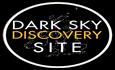 Logo stating dark sky discovery site at Island Planetarium, Yarmouth
