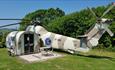 Outside view of the Galahad Helicopter at Windmill Campersite, Isle of Wight, Glamping