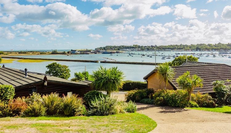 Harbour view at Old Mill Holiday Park, St Helens, Isle of Wight, self catering